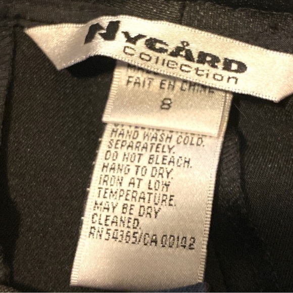$10$ADD on NYGARD COLLECTION- BLACK SATIN STRAIGHT LEG TROUSER - NWT - Picture 4 of 7